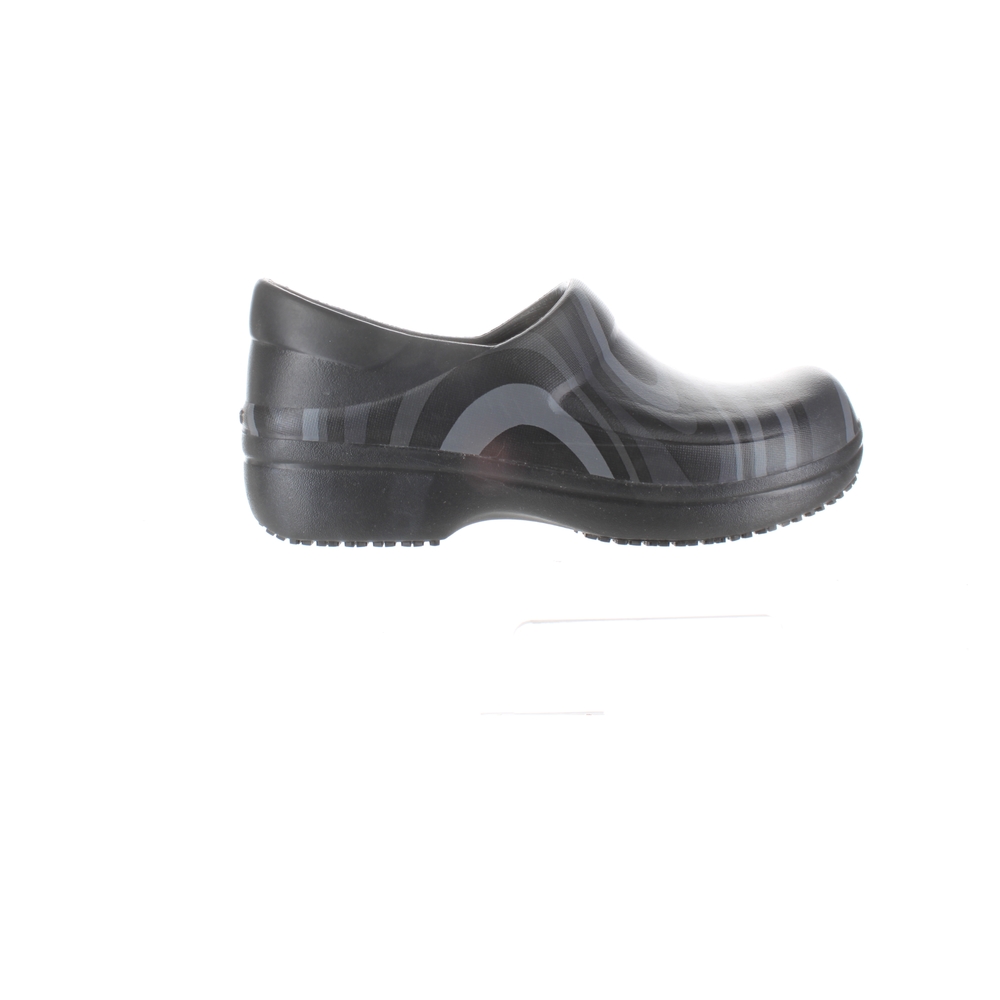Crocs Womens Neria Pro Ii Graphic Black/New Wave Occupational Shoes Size 5